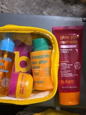 🔥🔥B.fresh Body Wash, Body Butter, Body Mist In Travel Bag & Self Tanning Gel